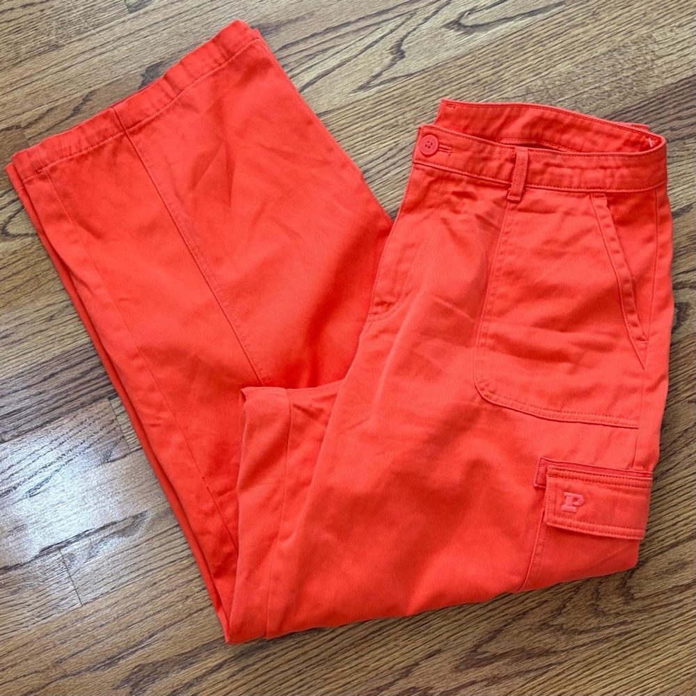 PINK VS Cargo Pants in Bright Orange